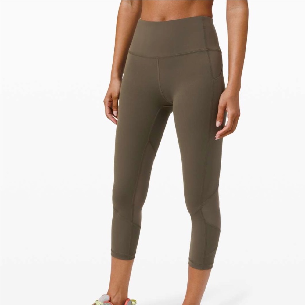 Dark Olive Pace Rival 22" Crop